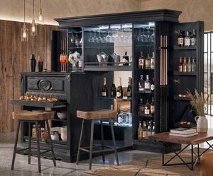 Art. 1489V2, Barschrank mit ausziehbarer Halbinsel und Fu�teil